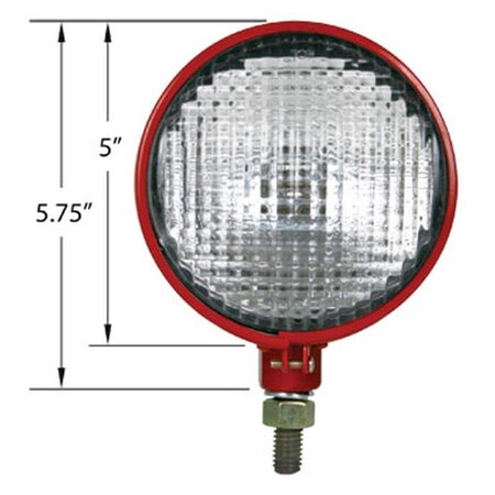 Headlight Assembly - 6V Tear Drop Style Red Fits International H Super M M